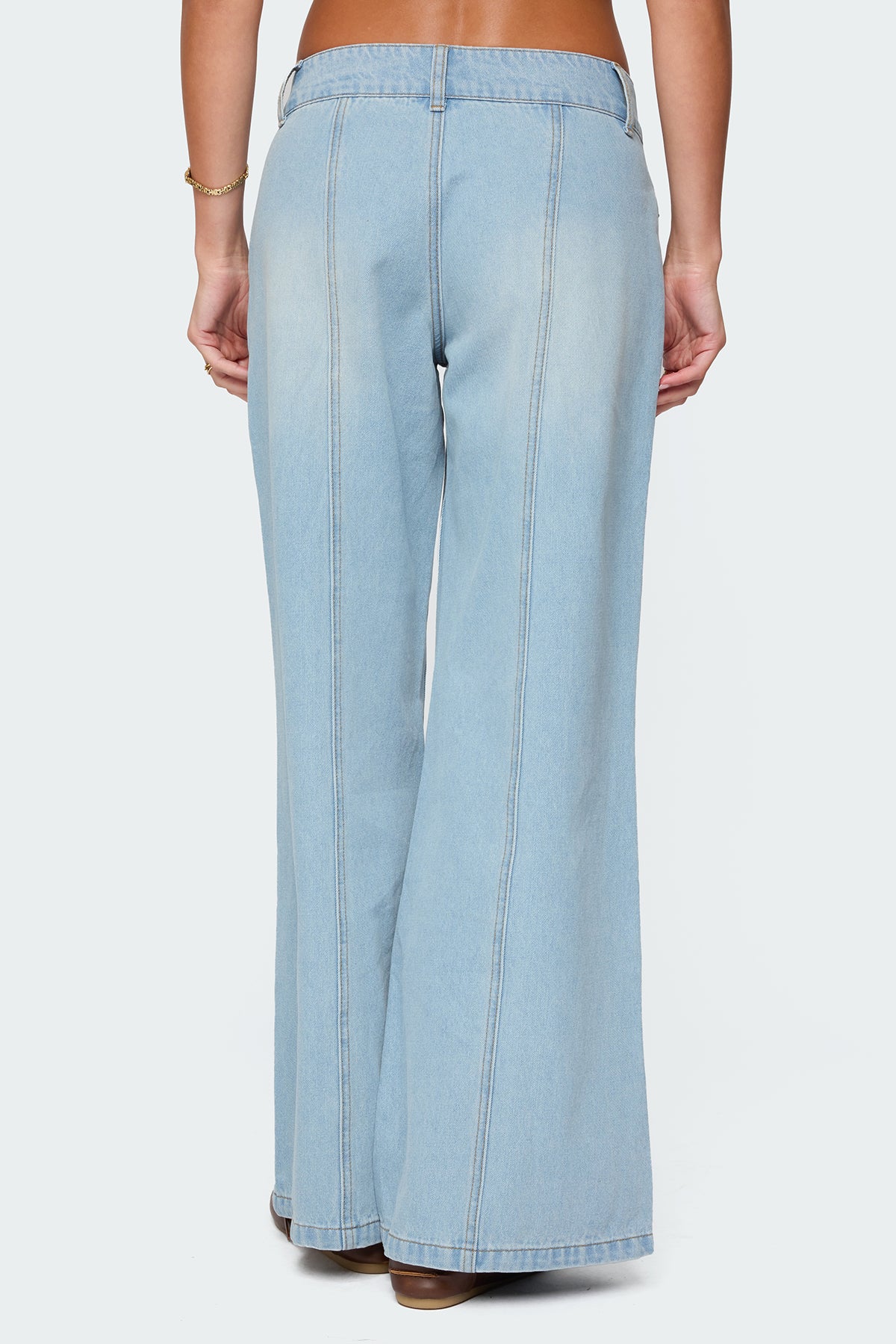 Charlie Panel Stitch Low Rise Bootcut Jeans - Image 5