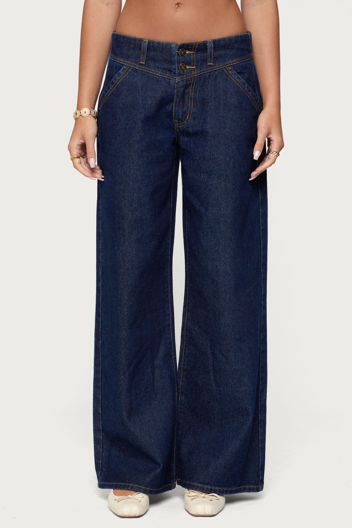 Meredith Low Rise Wide Leg Jeans - Image 2