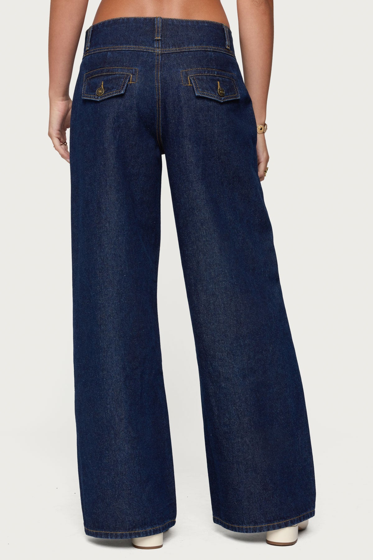 Meredith Low Rise Wide Leg Jeans - Image 5