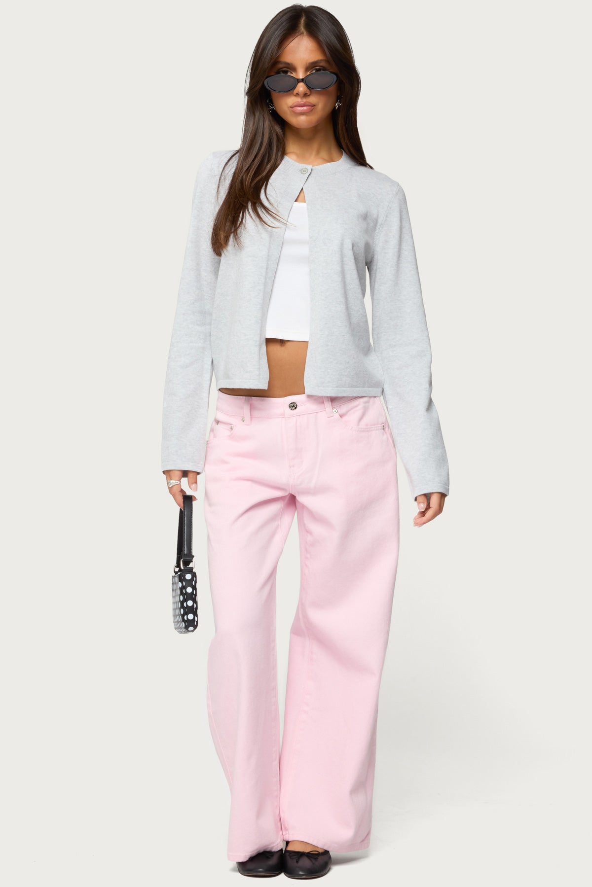 Jenie Split Front Knit Cardigan - Image 2