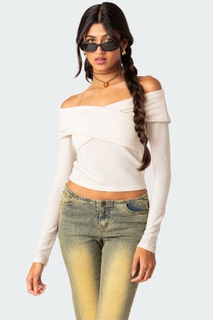 Crossover Off Shoulder Top