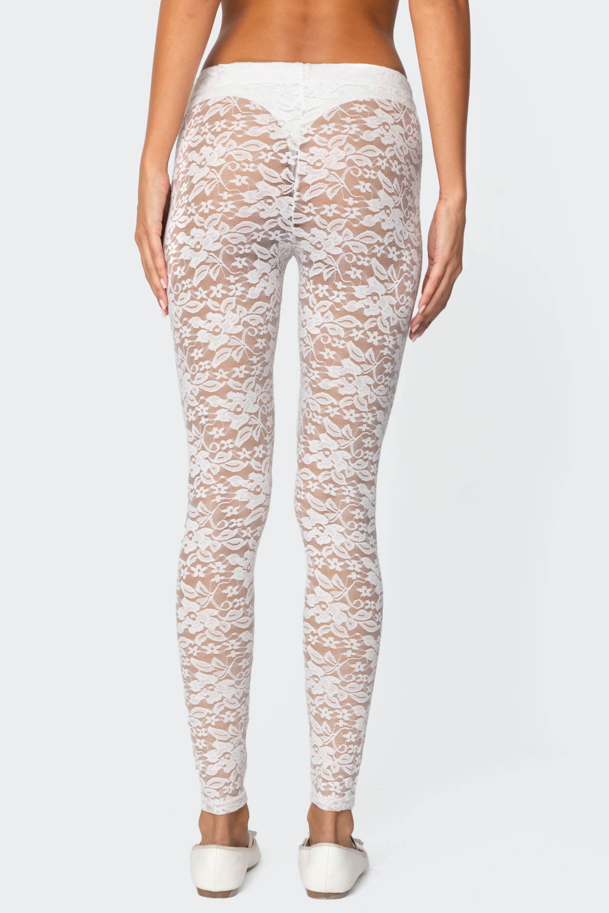 Sheer Lace Leggings - Image 5