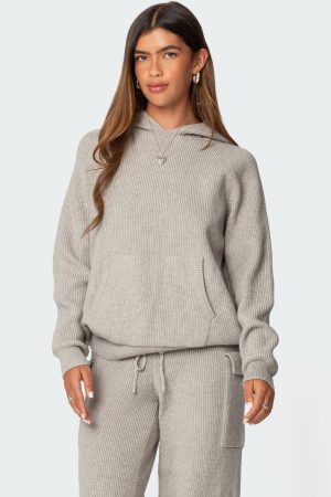 Wynter Oversized Knit Hoodie