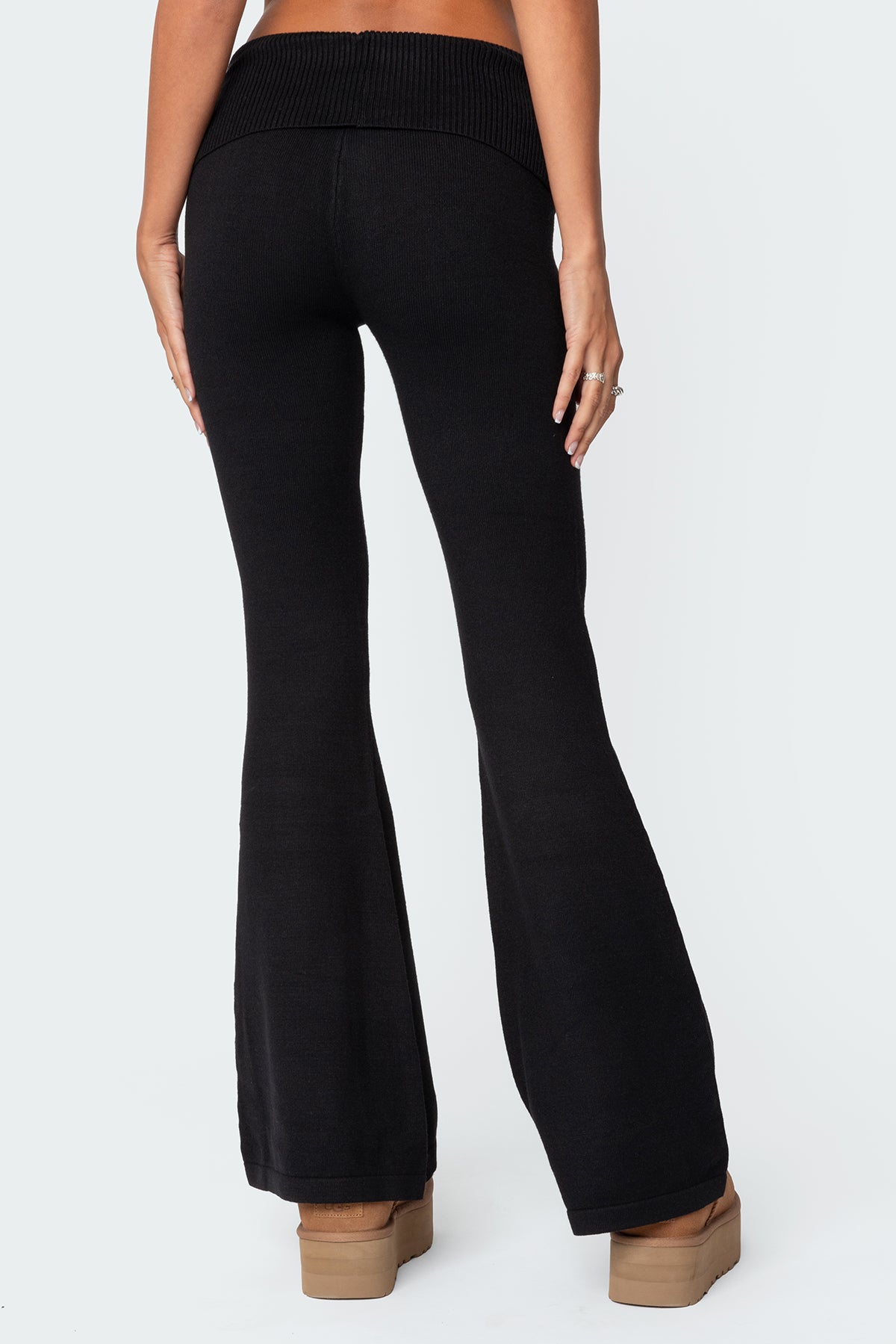 Desiree Knitted Low Rise Fold Over Pants - Image 5