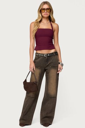 Ayla Low Rise Baggy Carpenter Jeans