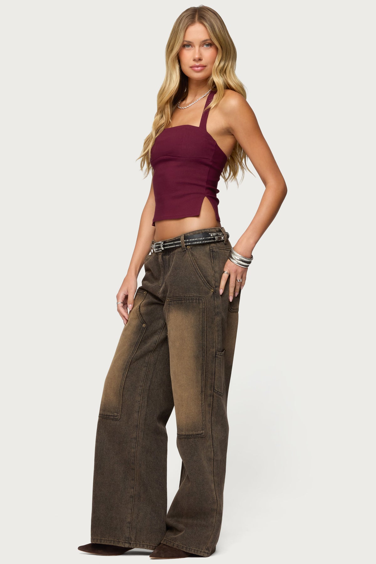 Ayla Low Rise Baggy Carpenter Jeans - Image 3