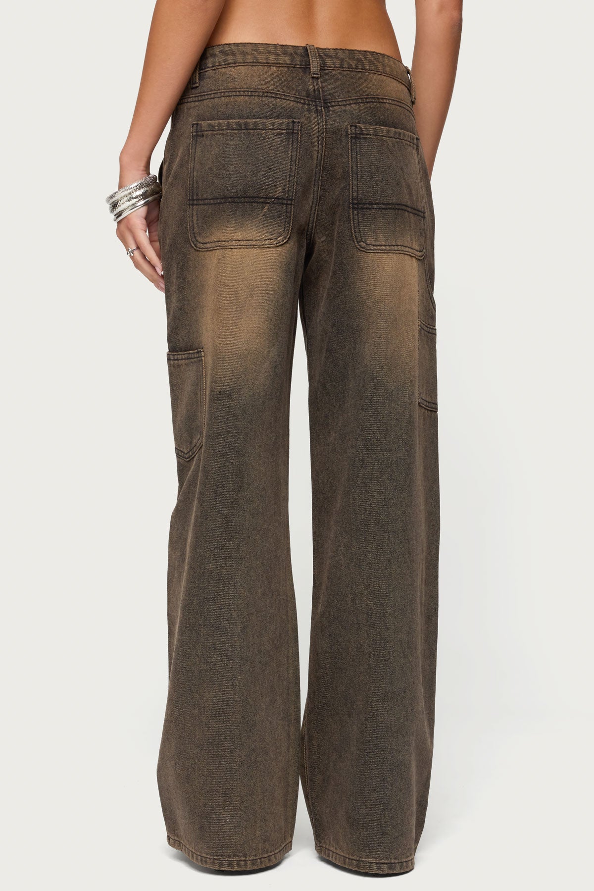 Ayla Low Rise Baggy Carpenter Jeans - Image 5