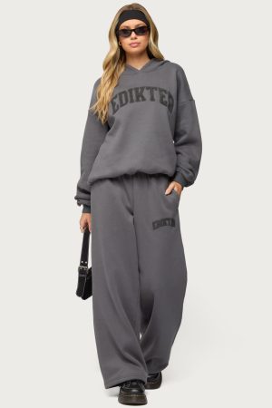 Edikted To You Wide Leg Sweatpants