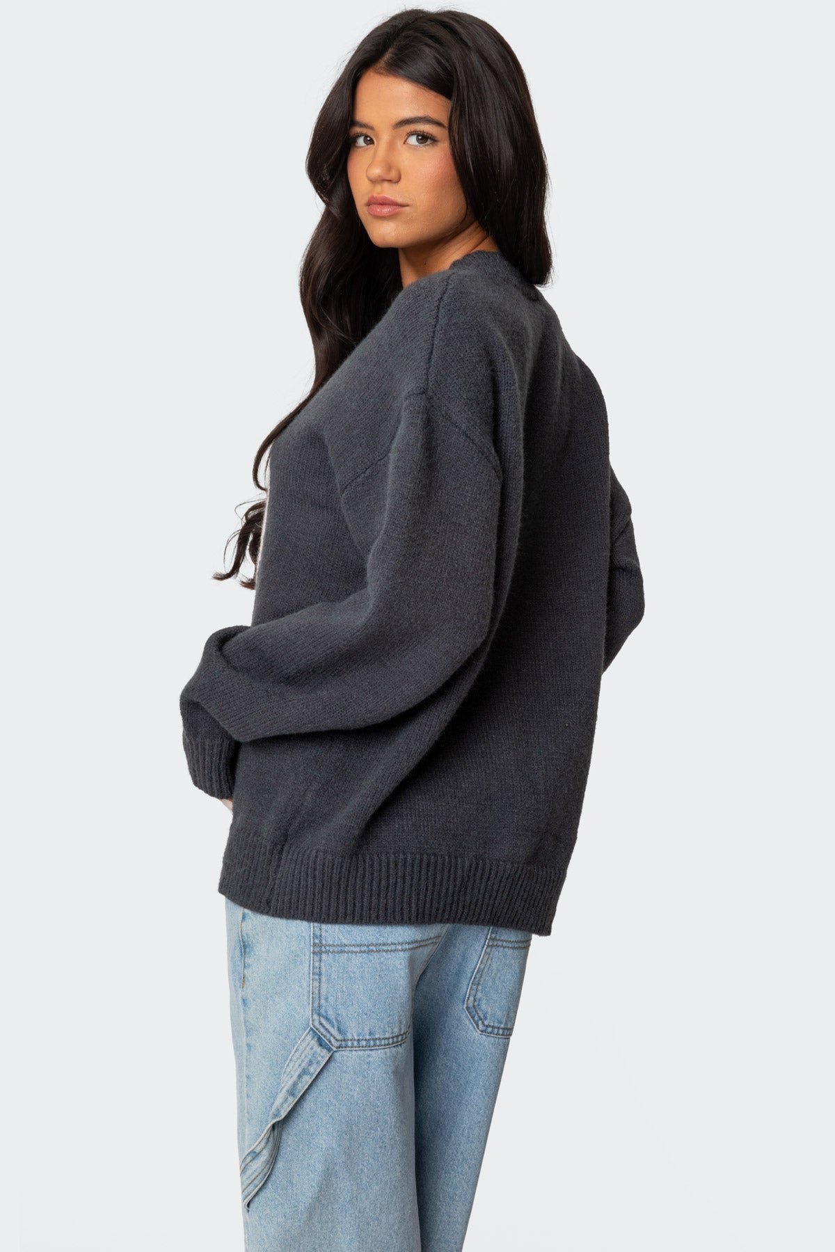8 Ball Oversized Chunky Knit Sweater - Image 5