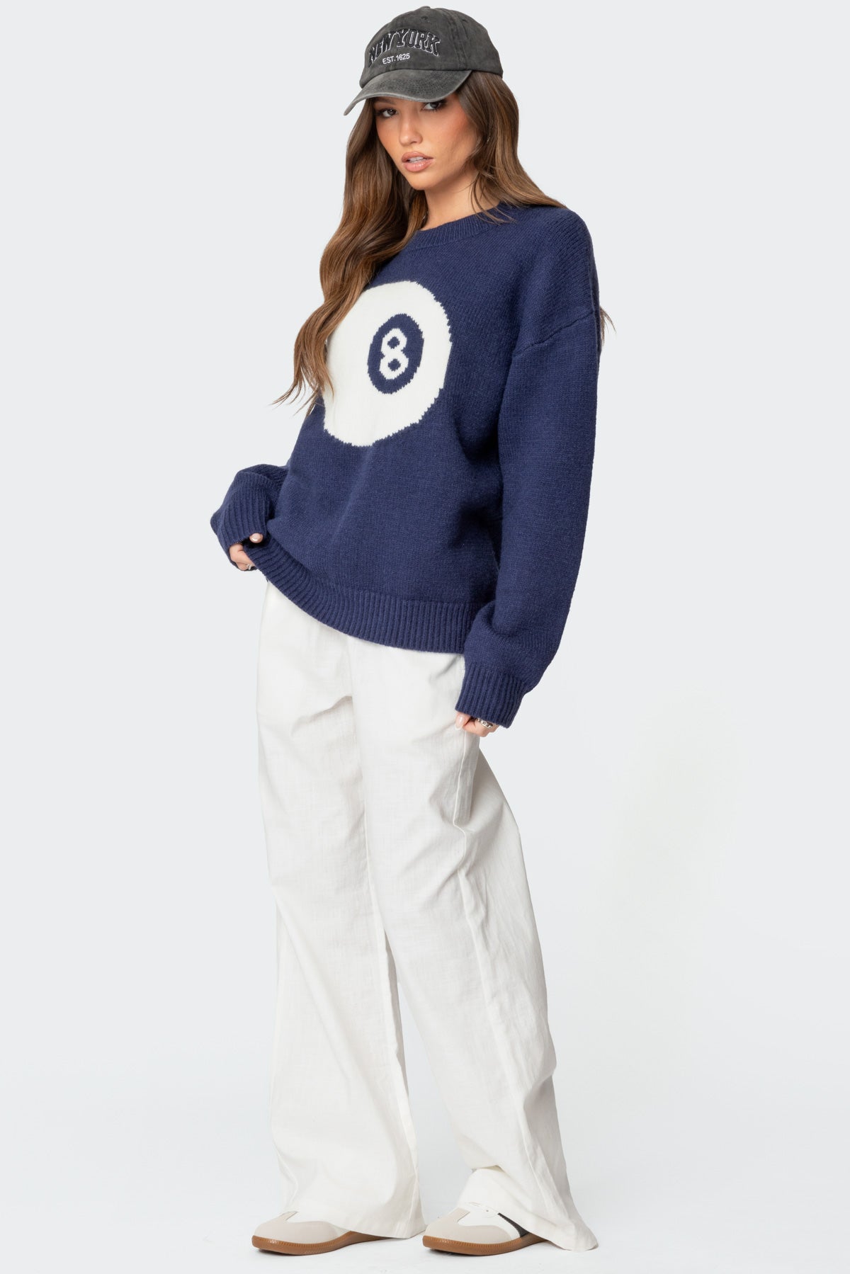 8 Ball Oversized Chunky Knit Sweater - Image 4