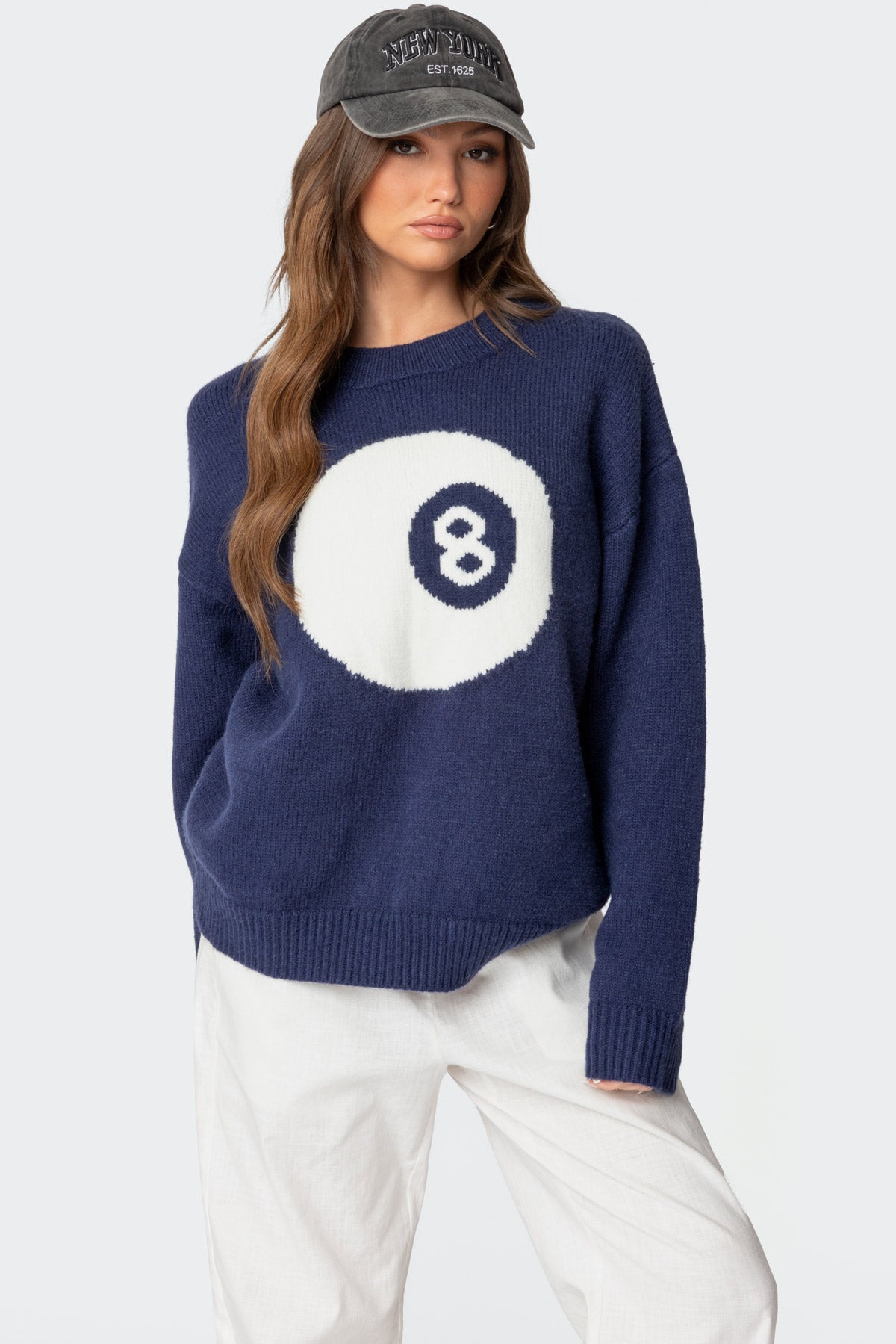 8 Ball Oversized Chunky Knit Sweater - Image 3