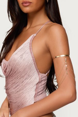 Festival Rhinestone Chain Arm Cuff