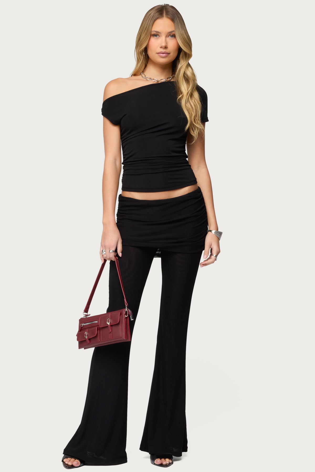 Halli Foldover Mini Skirt Pants - Image 5