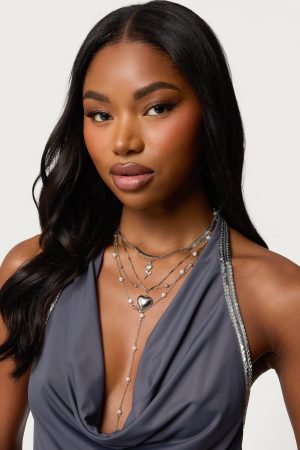 Major Love Heart Layered Necklace