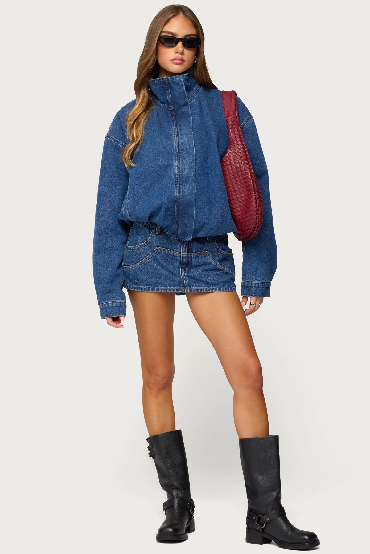 Hilary Oversized Denim Coat - Image 2