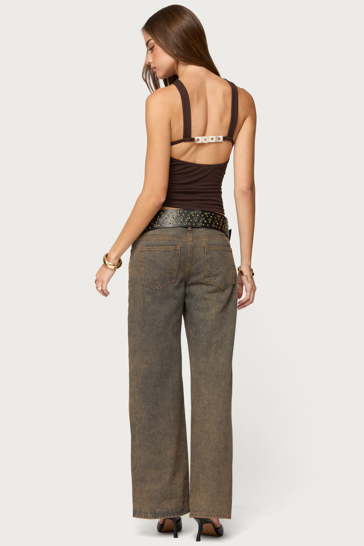 Dariah Twisted Crisscross Cutout Top - Image 2