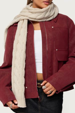 Cable Knit Scarf