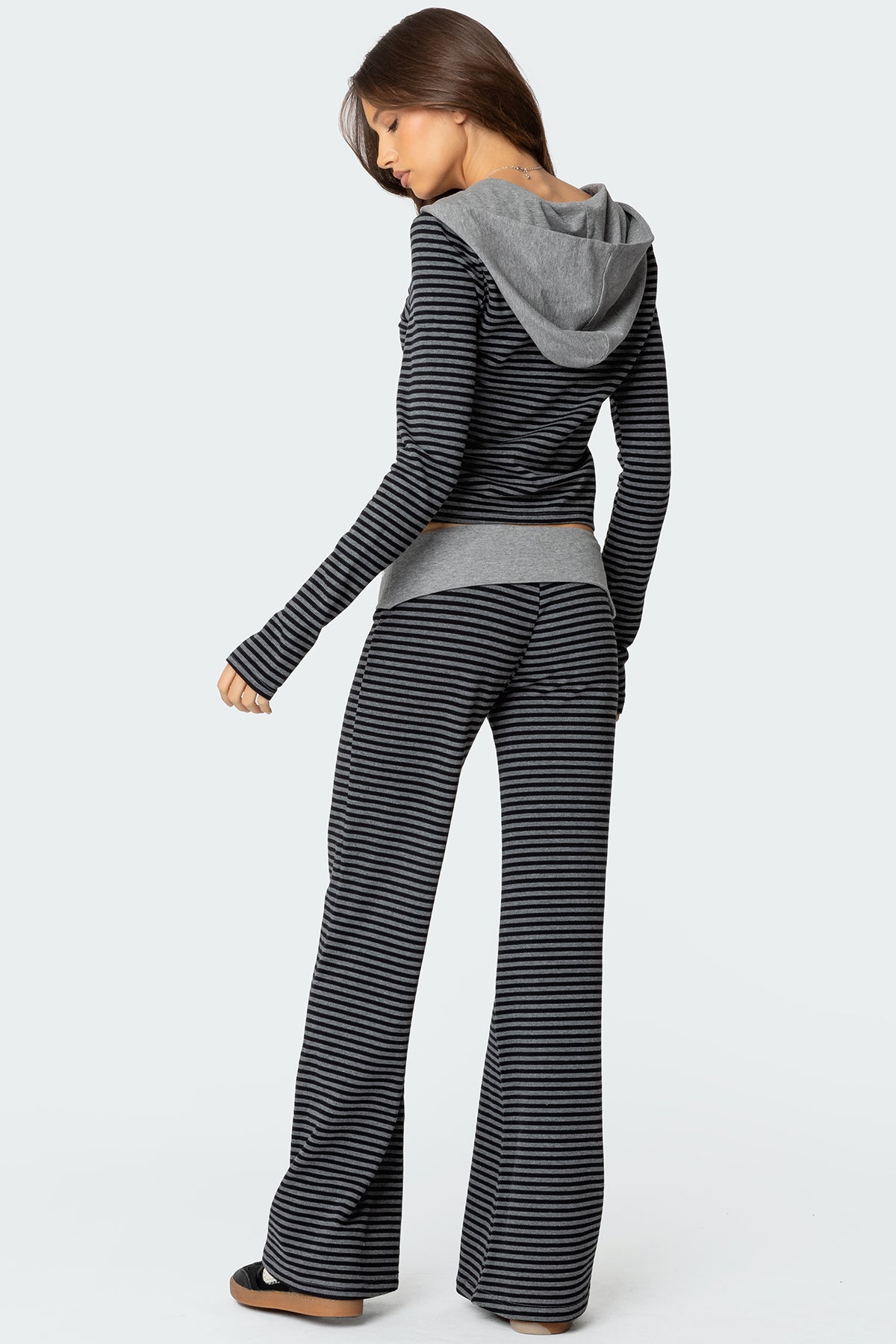 Meggy Striped Foldover Pants - Image 3