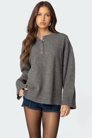 Montana Oversized Button Sweater