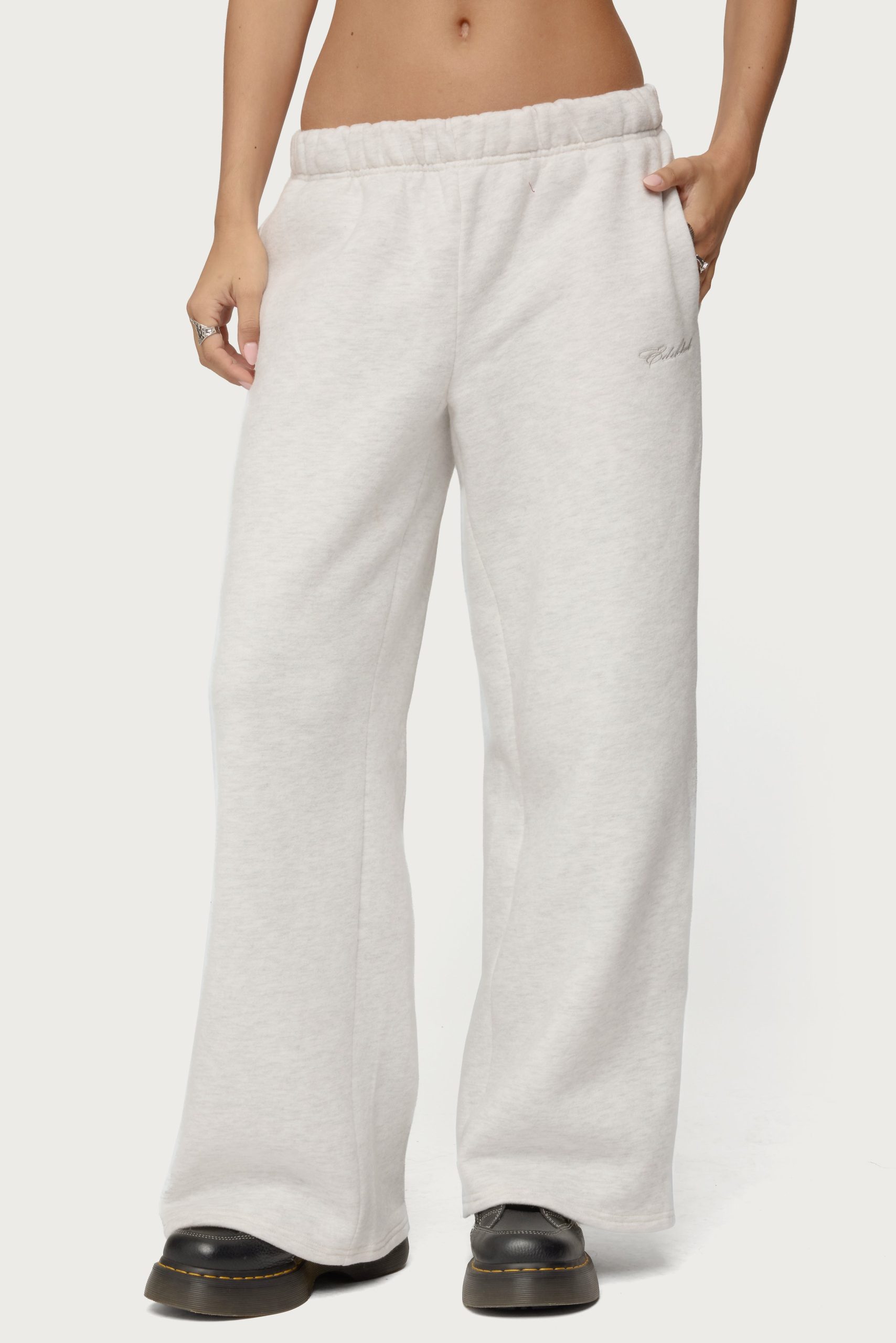 Basic Girl Wide Leg Edikted Sweatpants - Image 3
