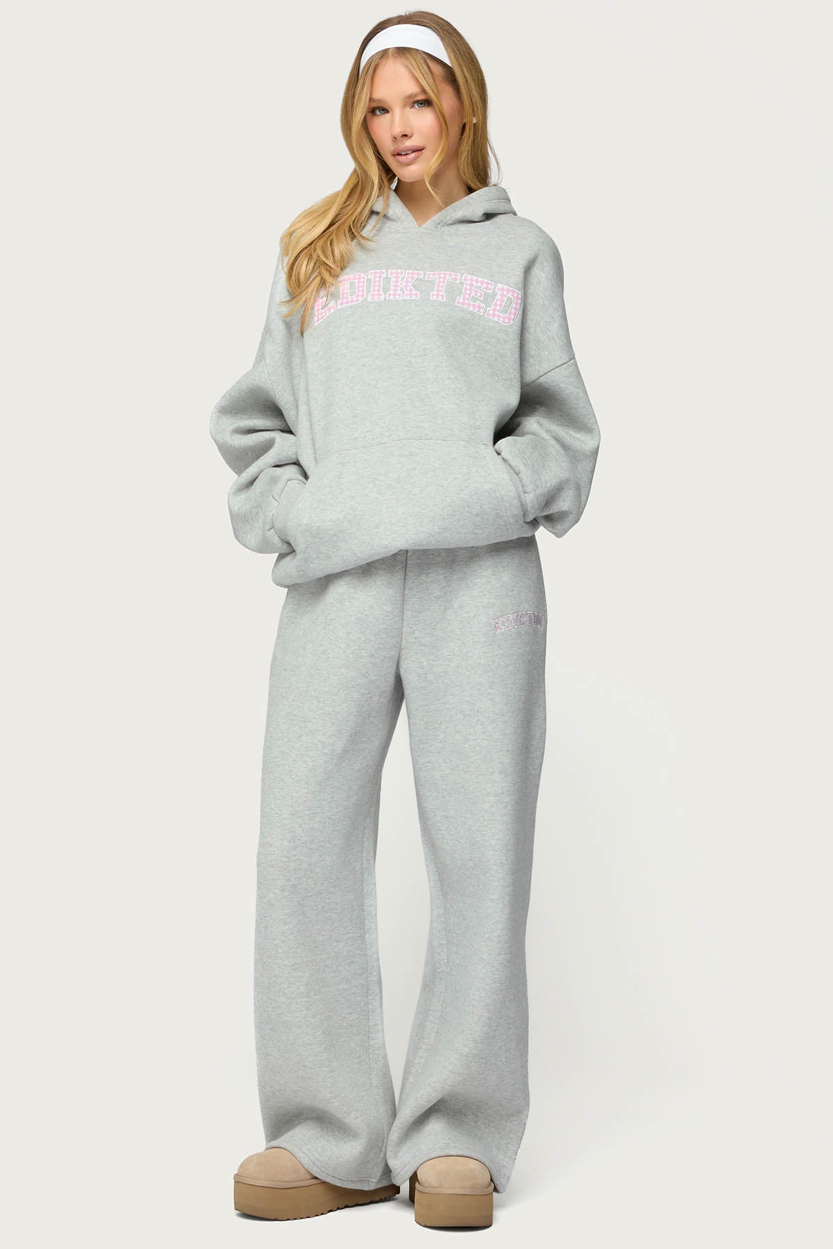 Edikted Lover Wide Leg Sweatpants - Image 5