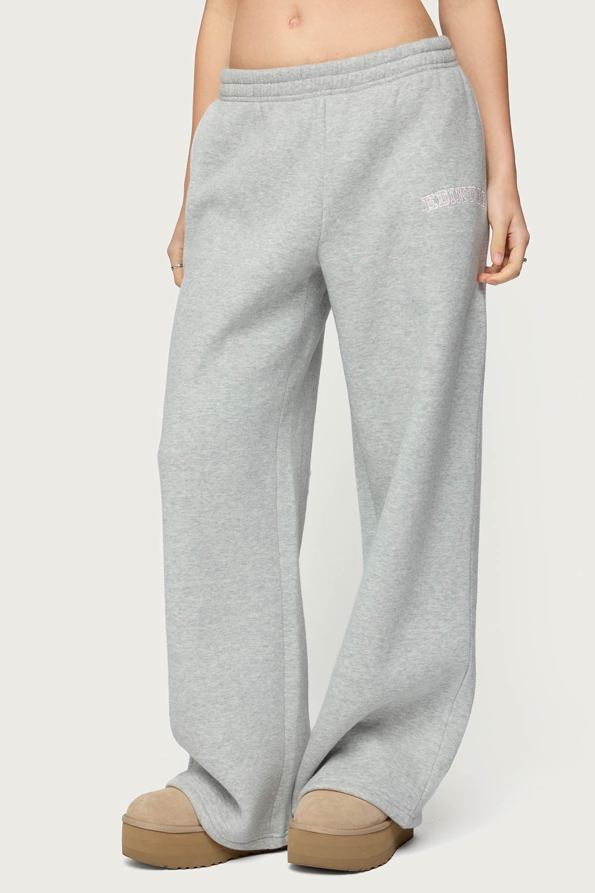 Edikted Lover Wide Leg Sweatpants - Image 4
