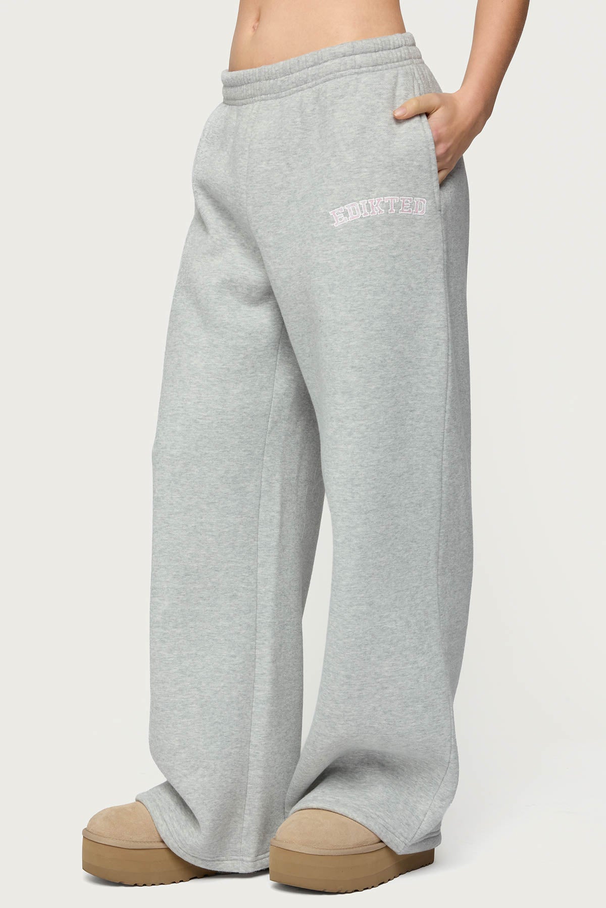 Edikted Lover Wide Leg Sweatpants - Image 2