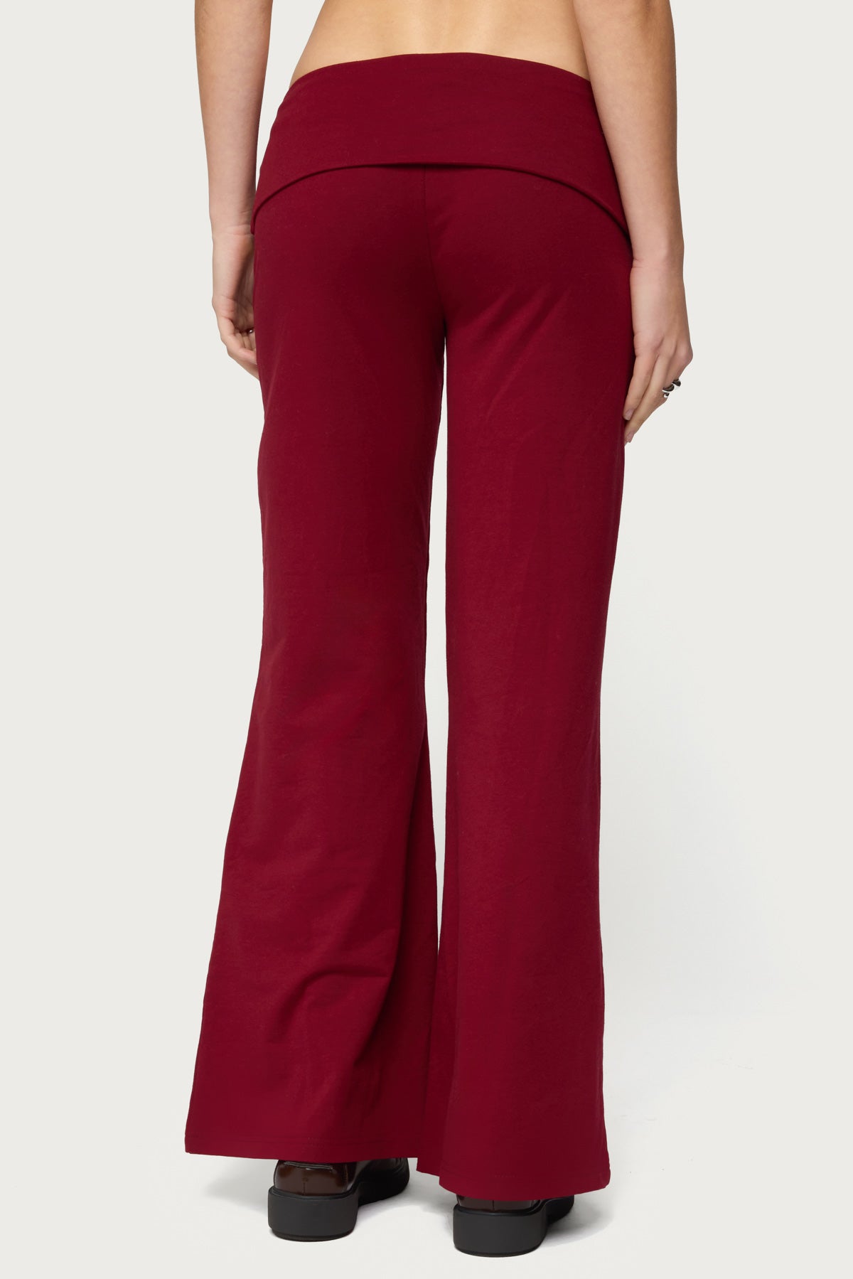 Petite Wide Leg Fold Over Pants - Image 5