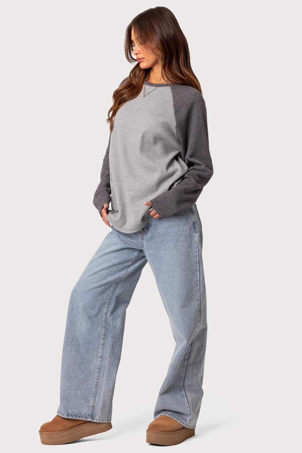 Me Time Oversized Waffle Top - Image 3