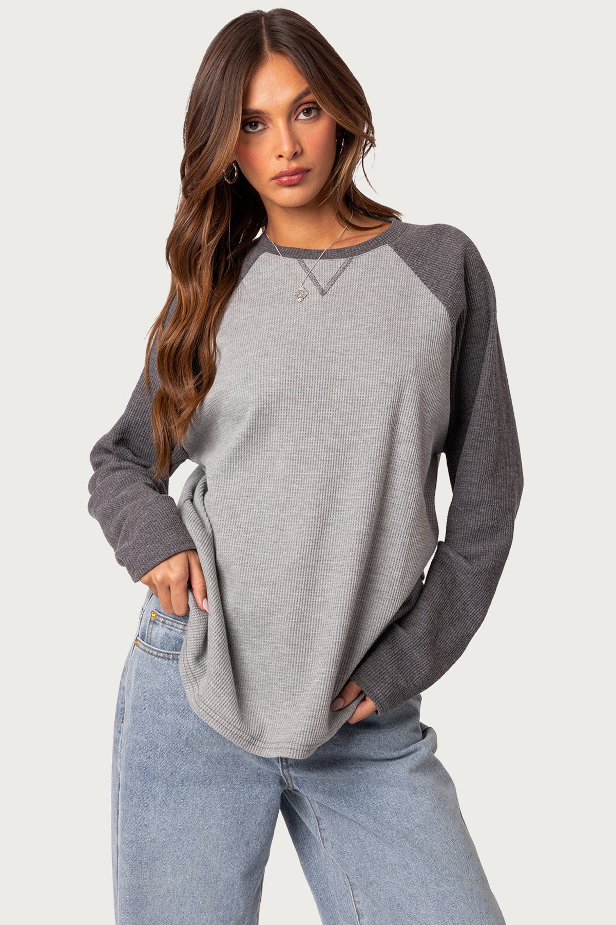 Me Time Oversized Waffle Top - Image 5