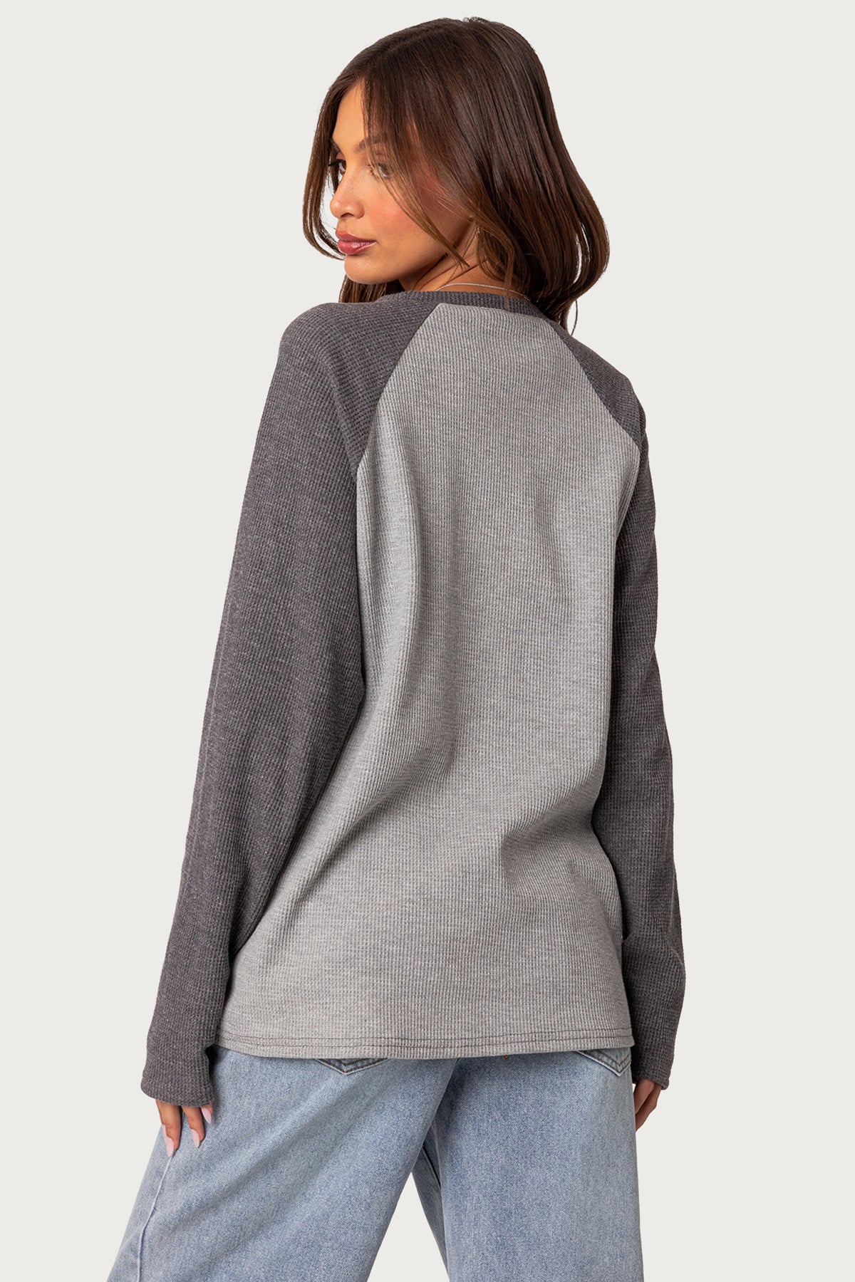 Me Time Oversized Waffle Top - Image 4