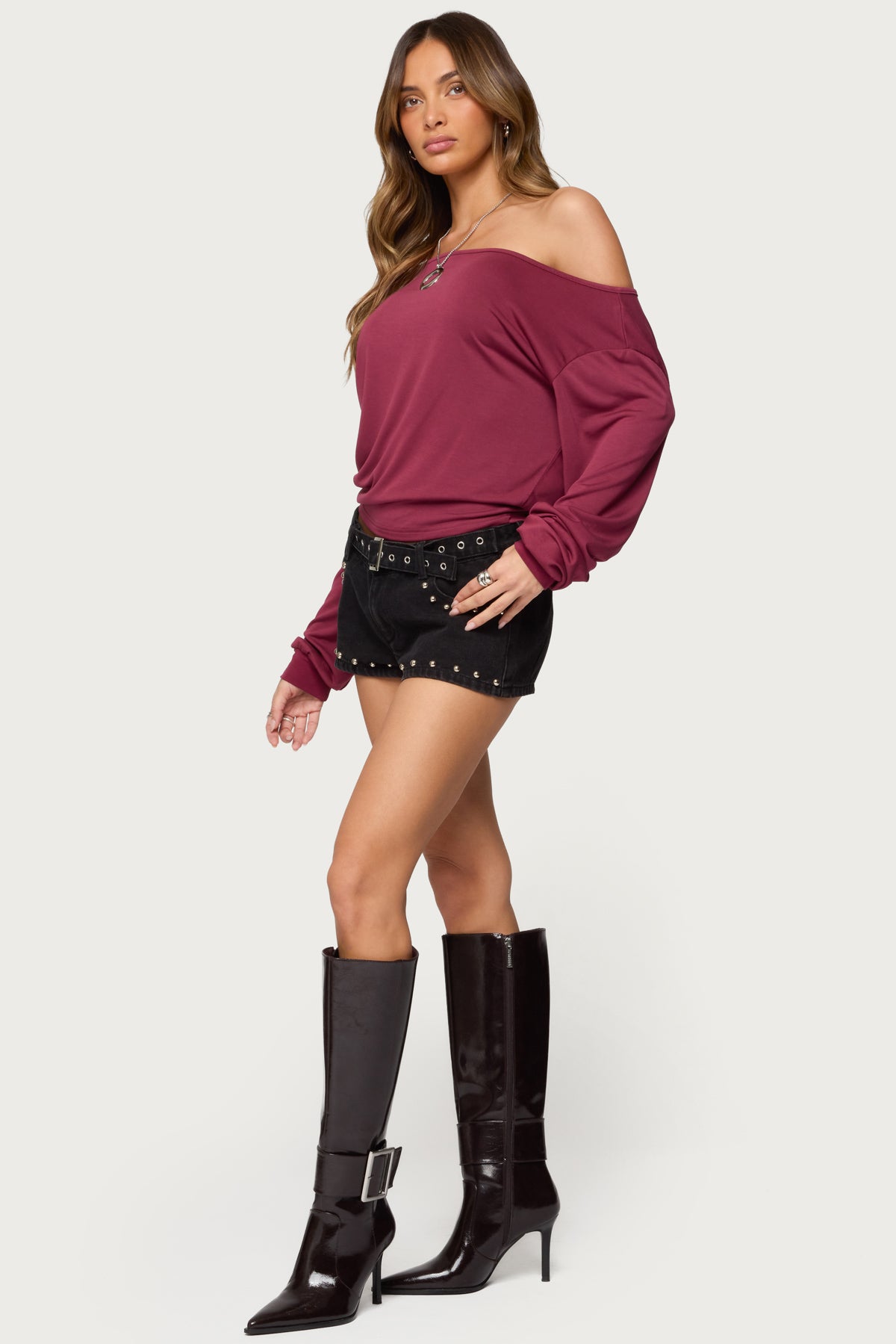 Nannie Off Shoulder Oversized Top - Image 4