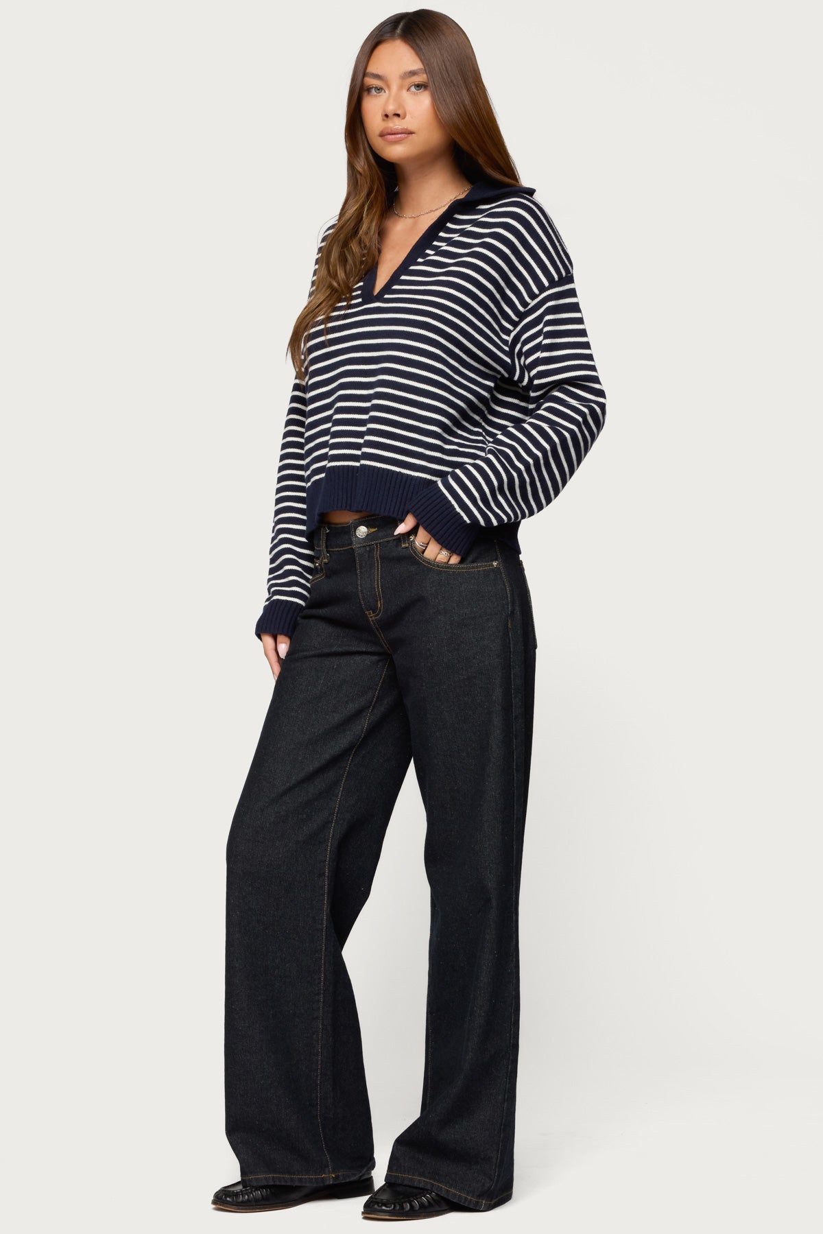 Copenhagen Oversized Striped Sweater - Image 4