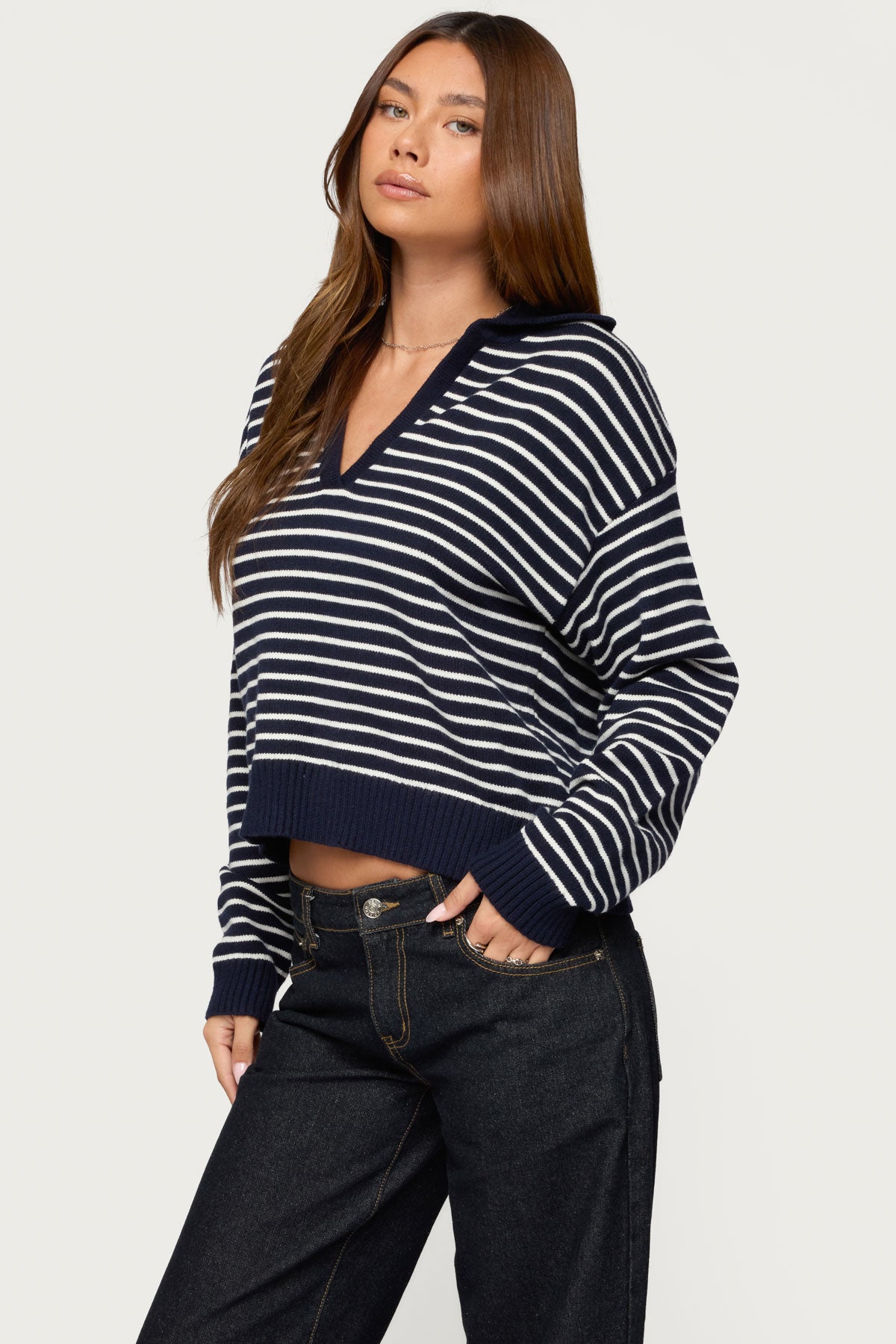 Copenhagen Oversized Striped Sweater - Image 3