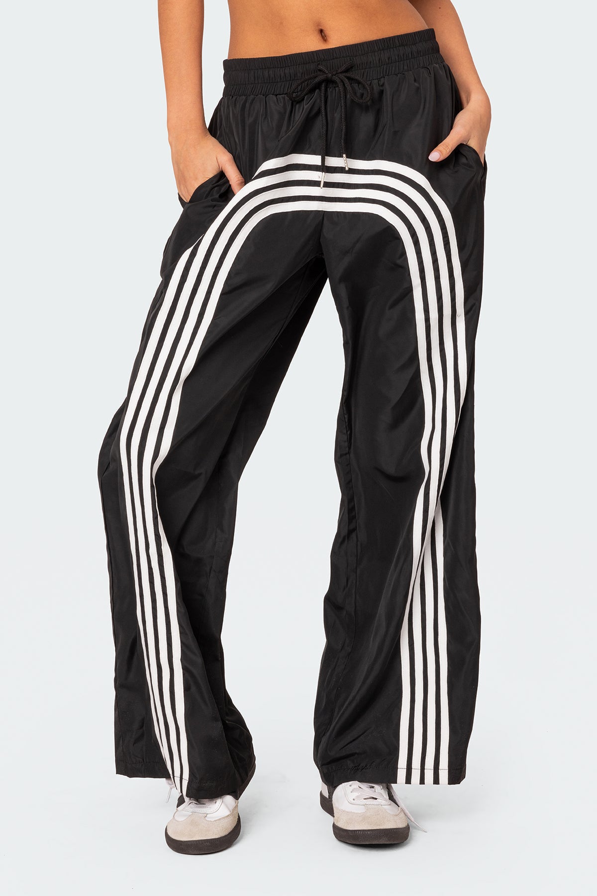 Wilda Striped Nylon Track Pants - Image 2
