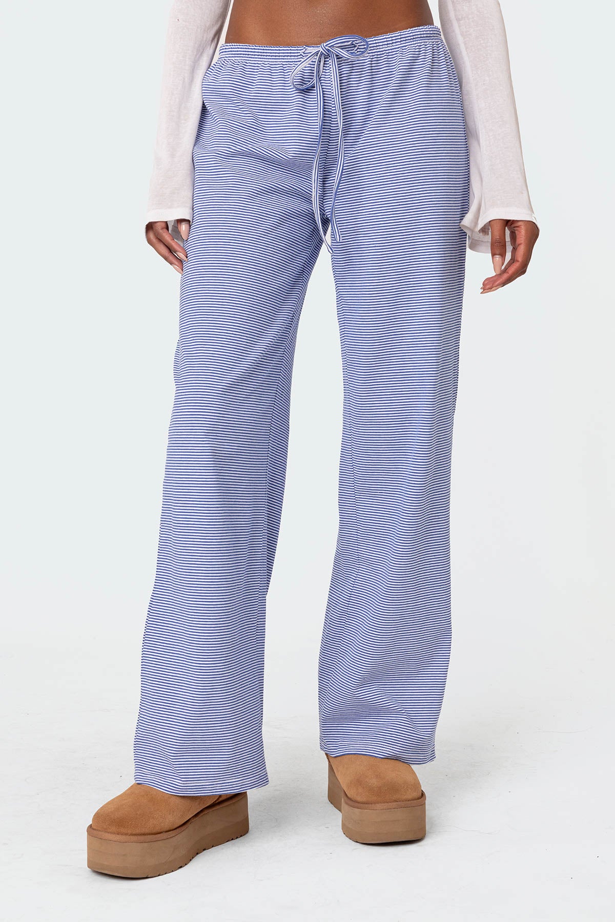 Olivia Striped Loose Fit Pants - Image 2