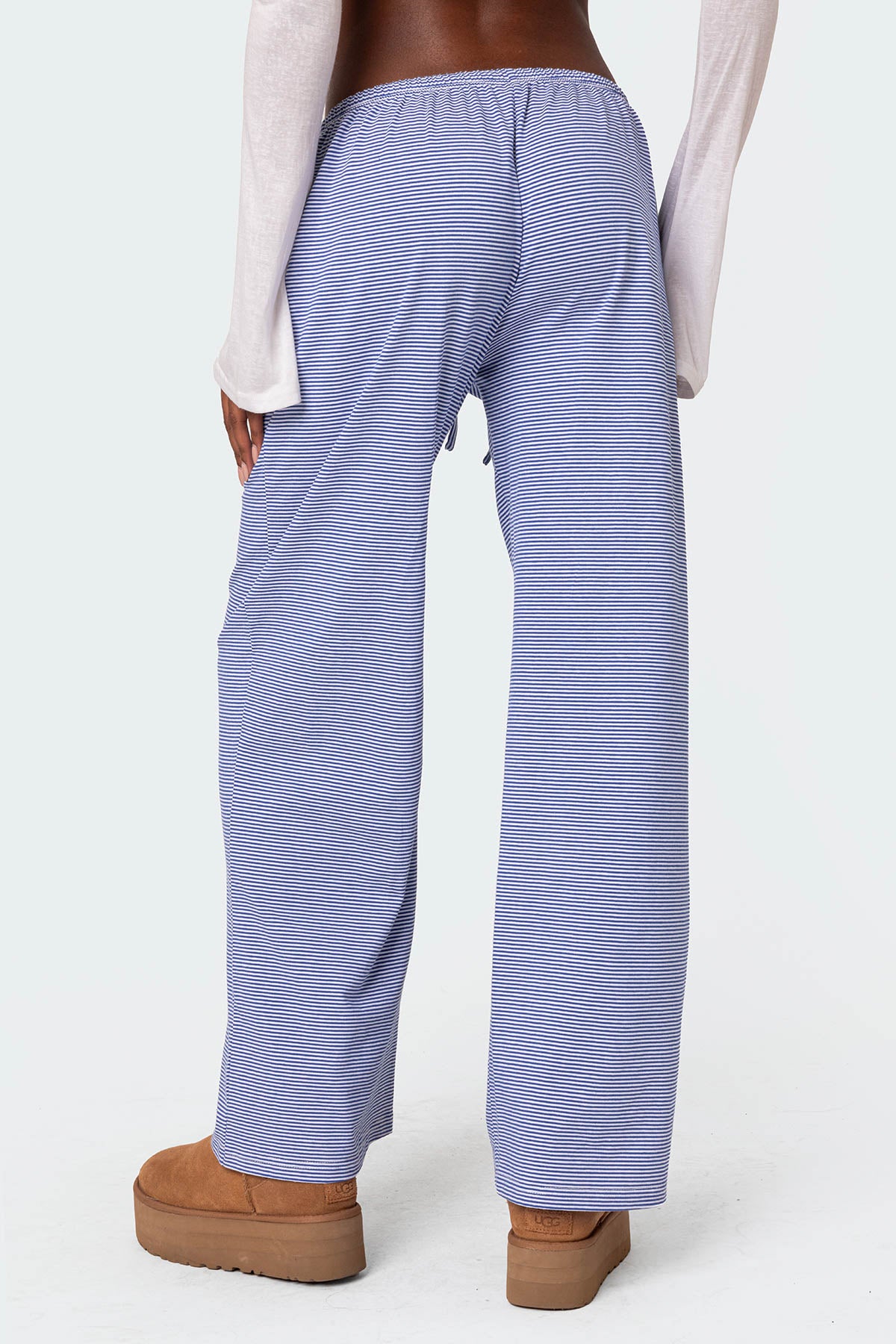 Olivia Striped Loose Fit Pants - Image 5