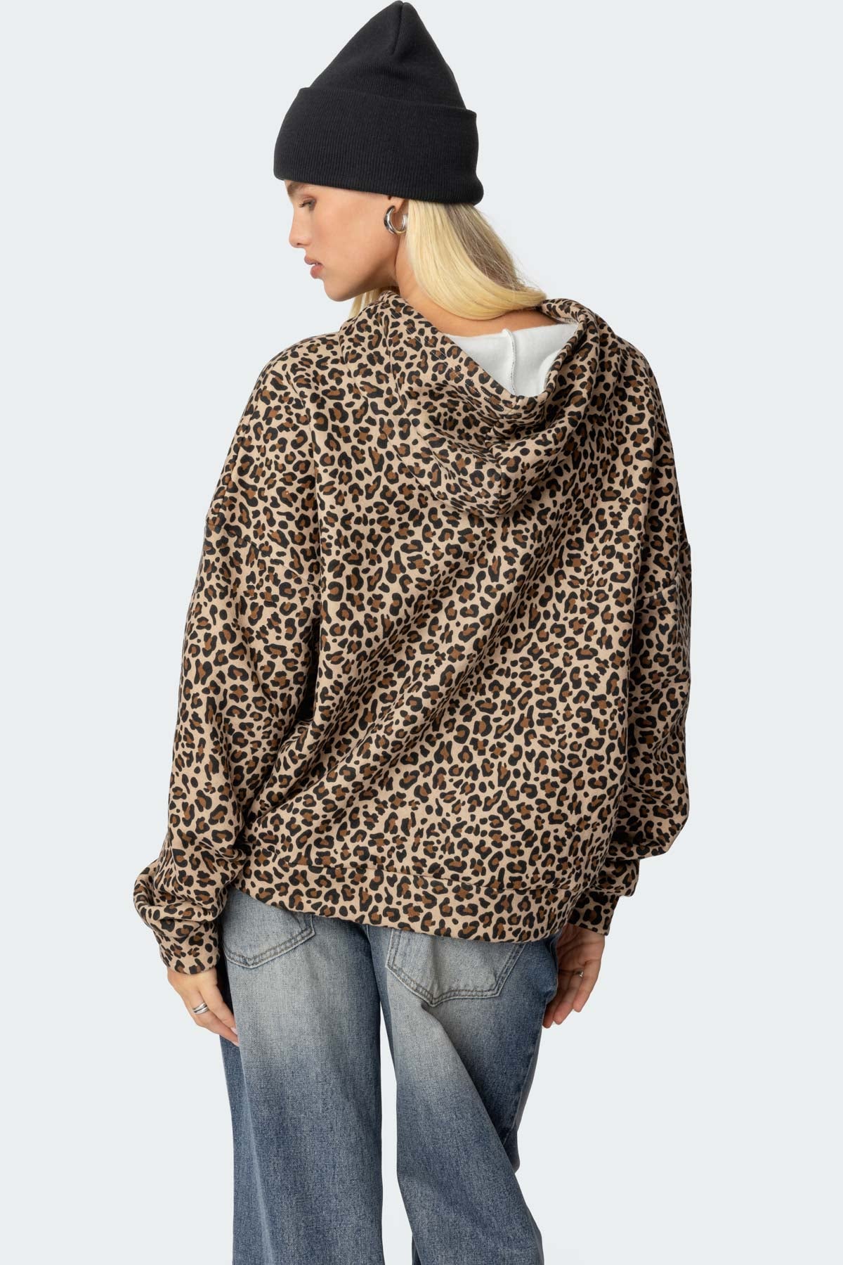 Leopard 8 Ball Oversized Hoodie - Image 4