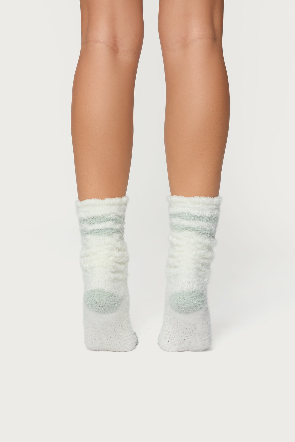 Stripey Fuzzy Scrunch Socks - Image 3