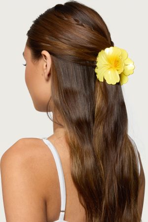 Hibiscus Flower Claw Clip