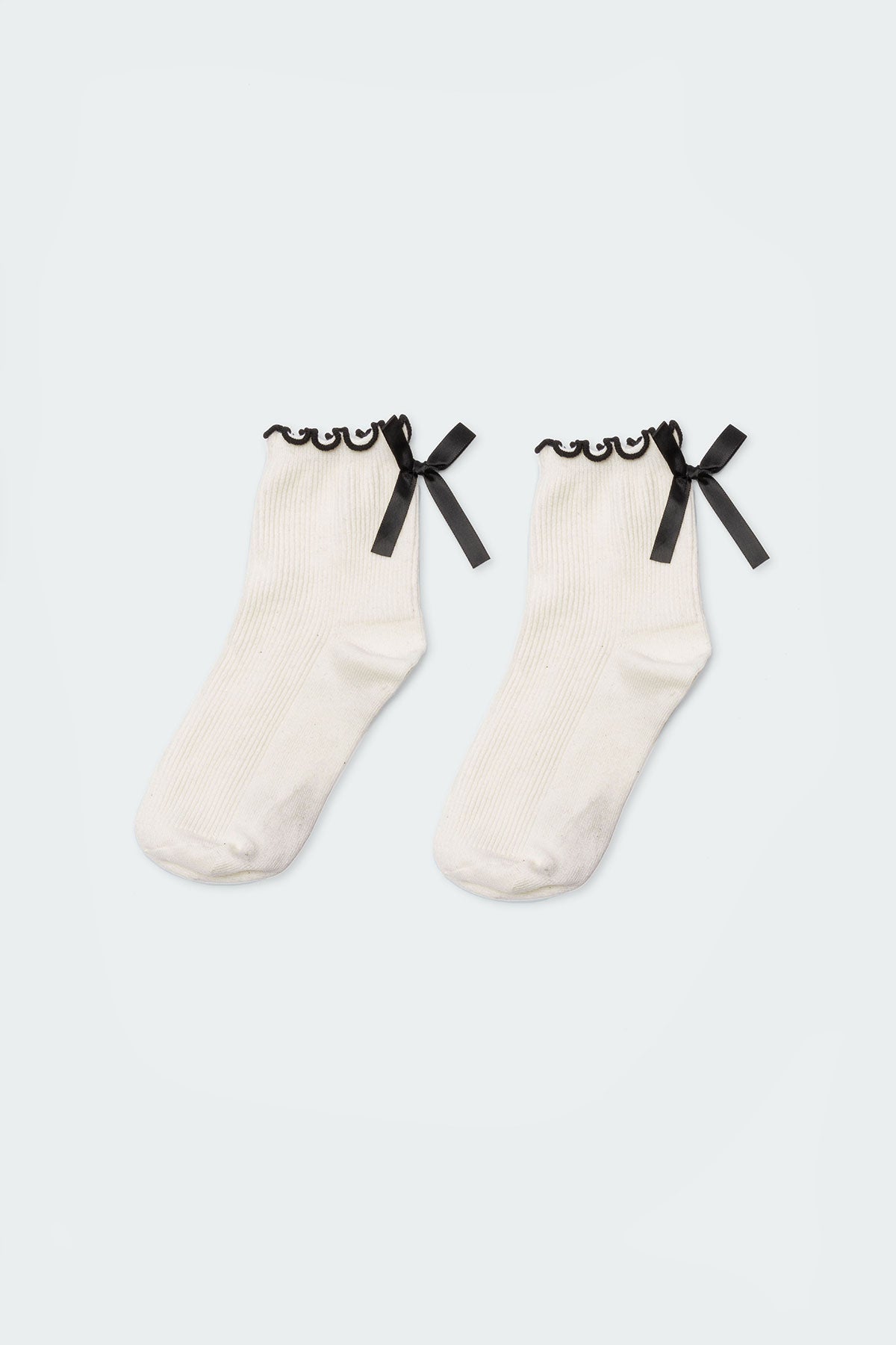 Frill & Bow Socks - Image 2
