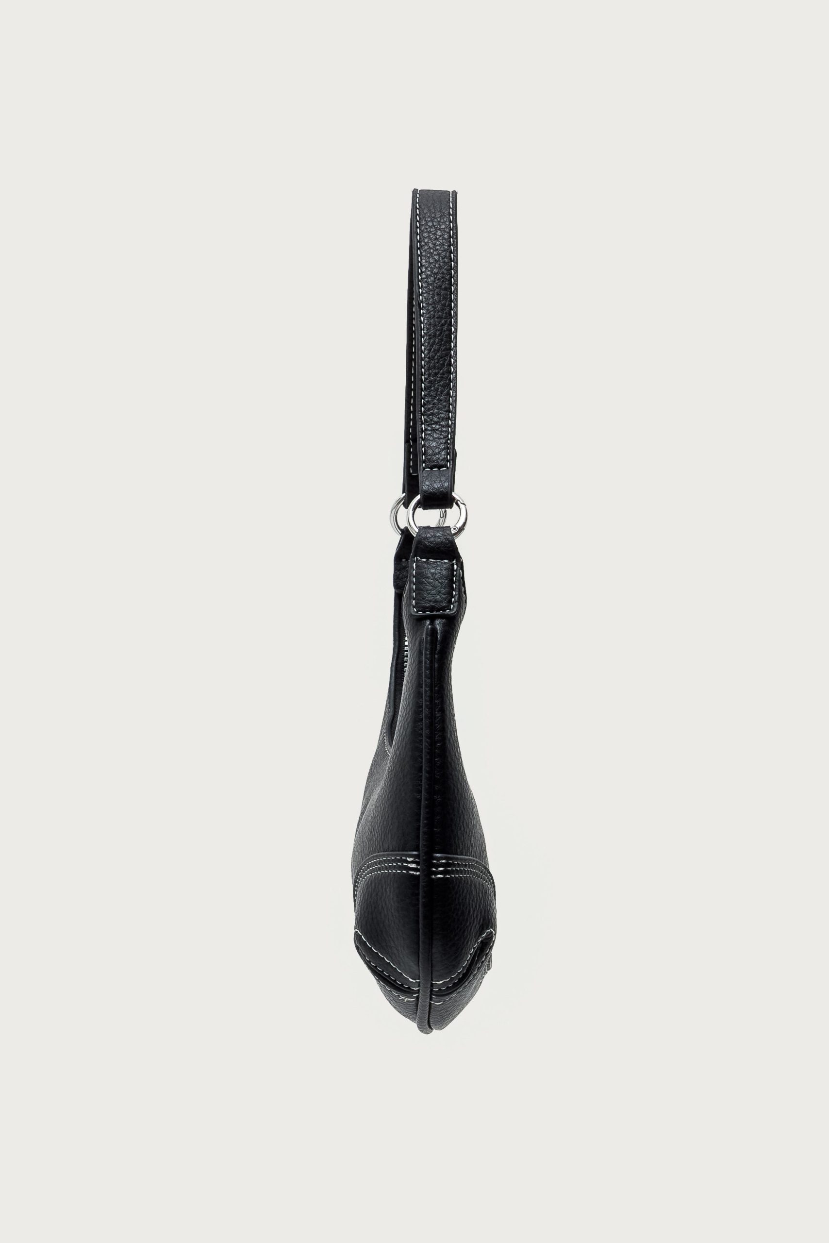 Contrast Stitch Faux Leather Bag - Image 4