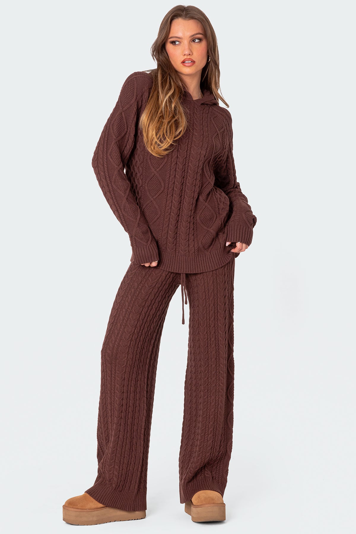 Jelena Relaxed Cable Knit Pants - Image 5