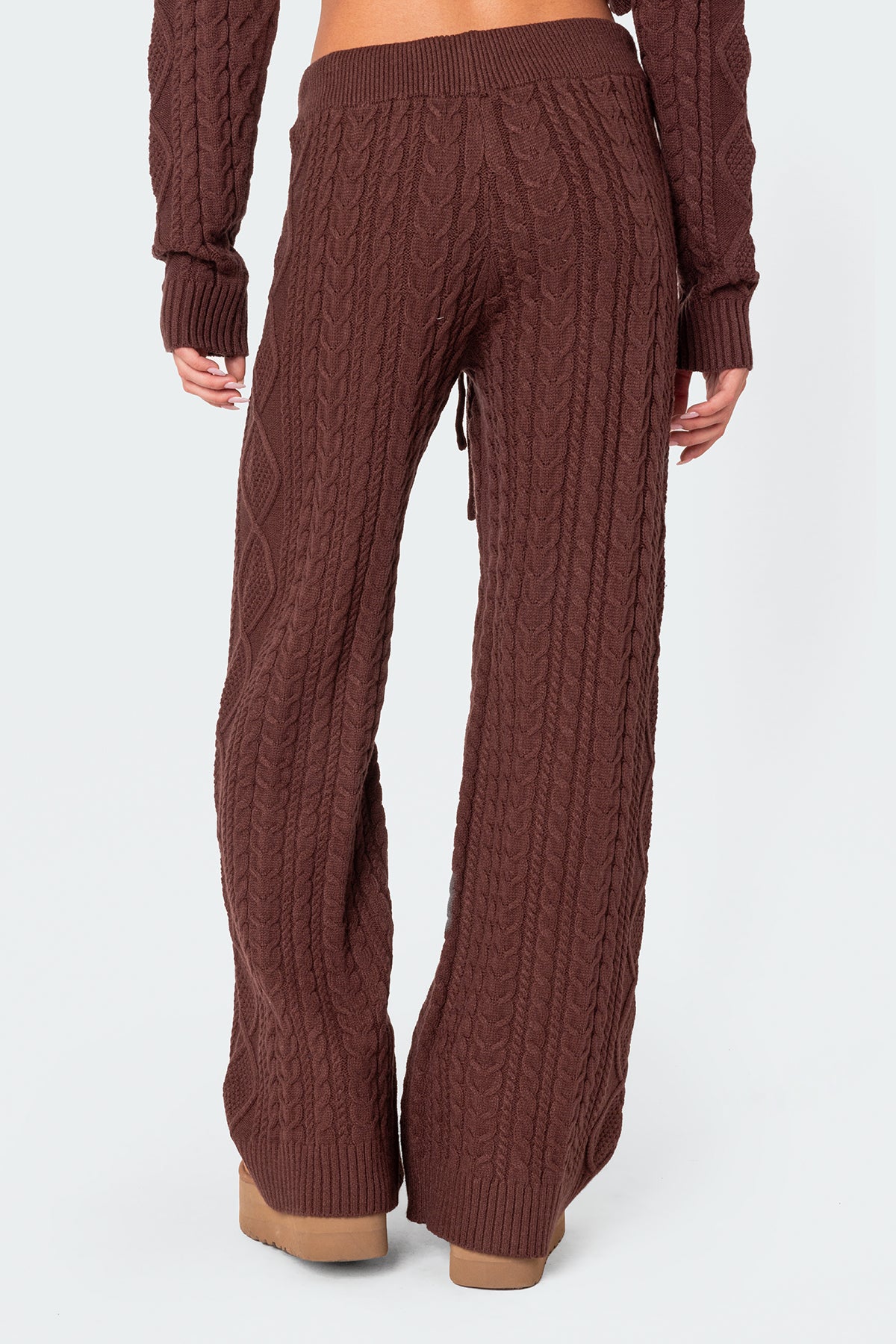 Jelena Relaxed Cable Knit Pants - Image 4