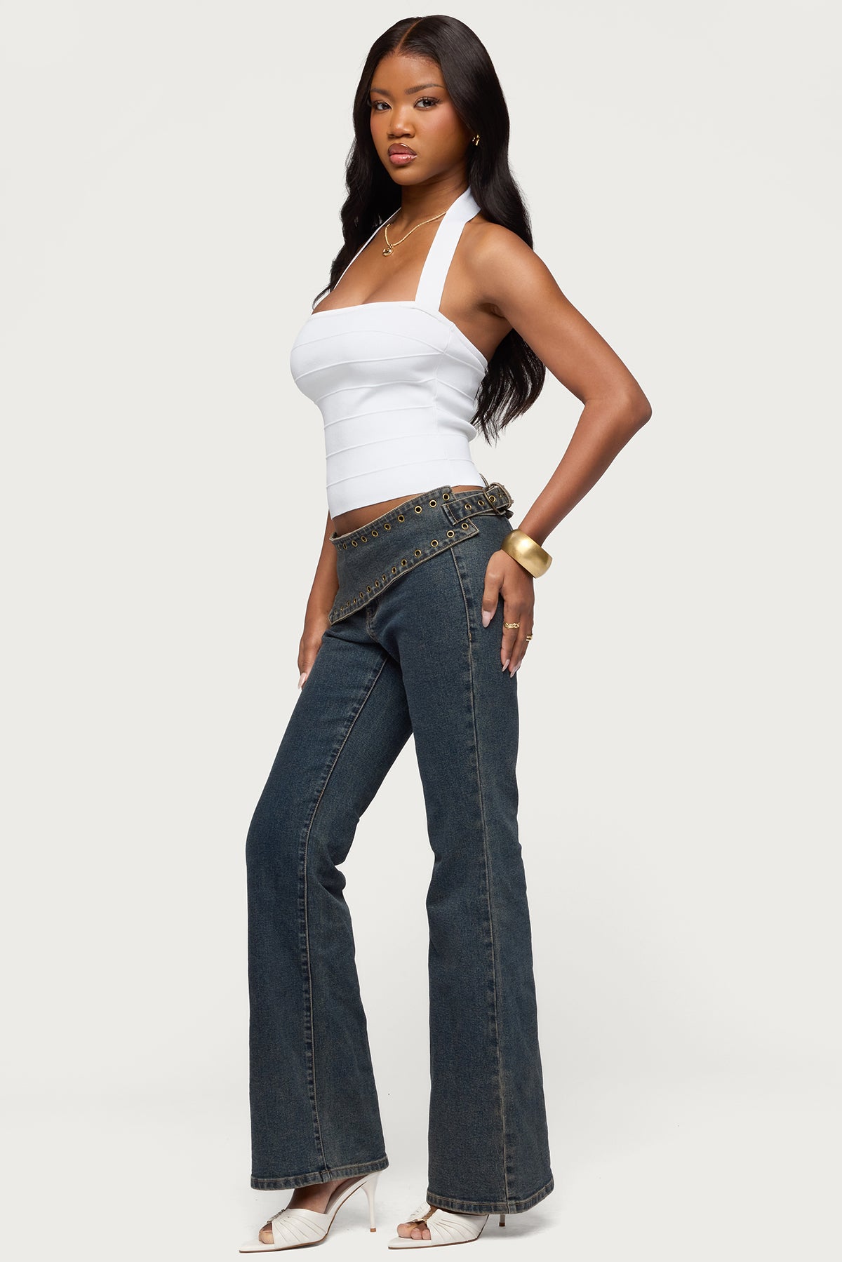 Esmerela Bandage Knit Halter Top - Image 5