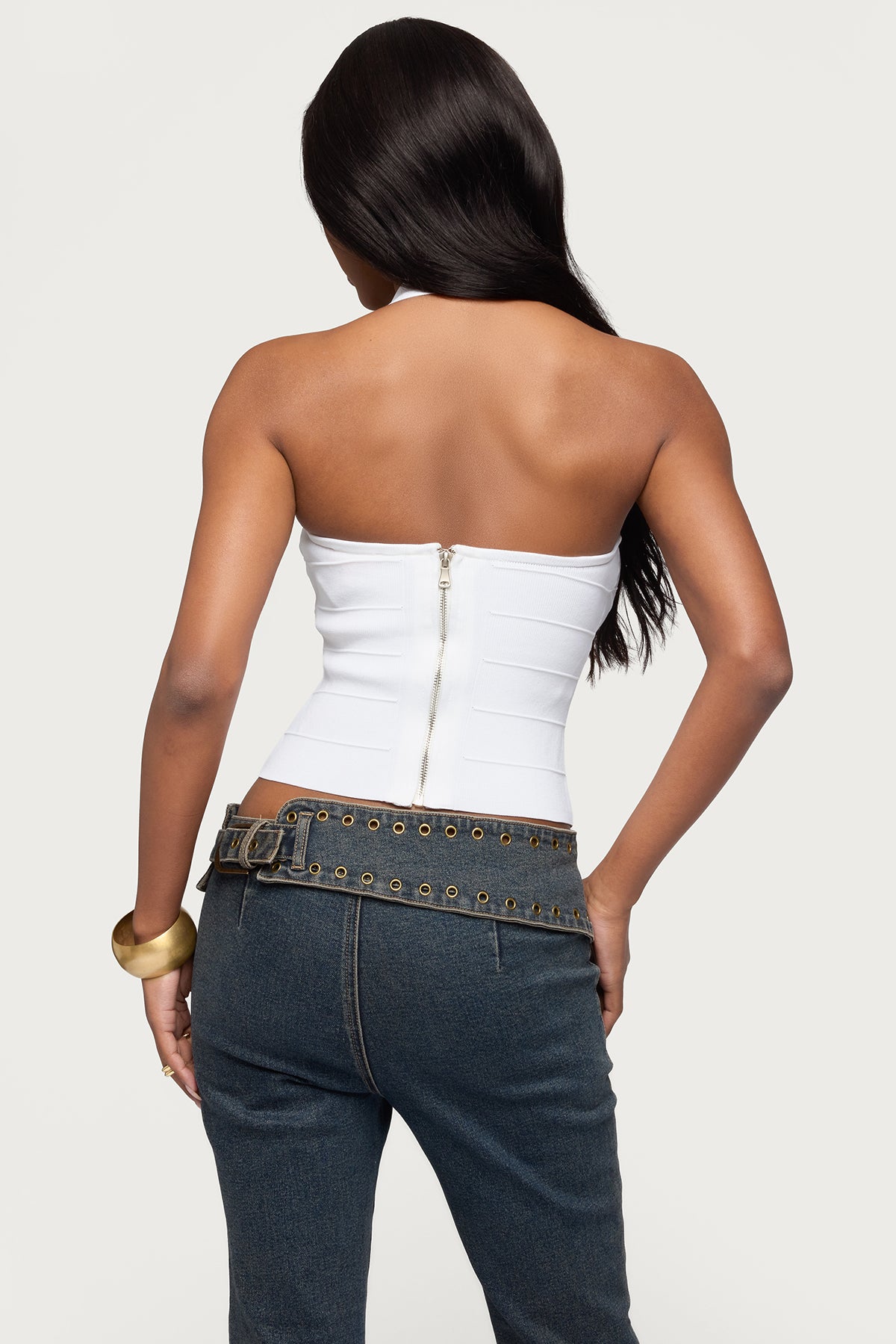 Esmerela Bandage Knit Halter Top - Image 6