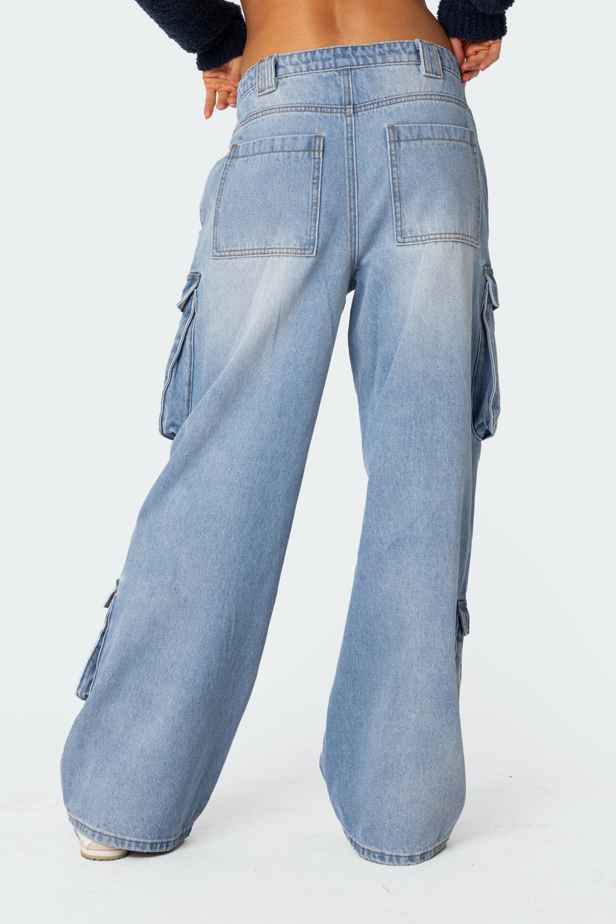 Tara Low Rise Baggy Cargo Jeans - Image 5