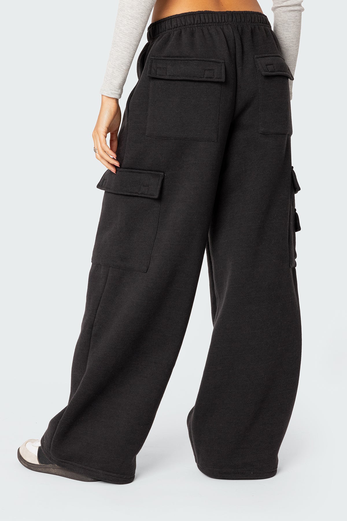 Wide Leg Cargo Sweatpants - Image 5