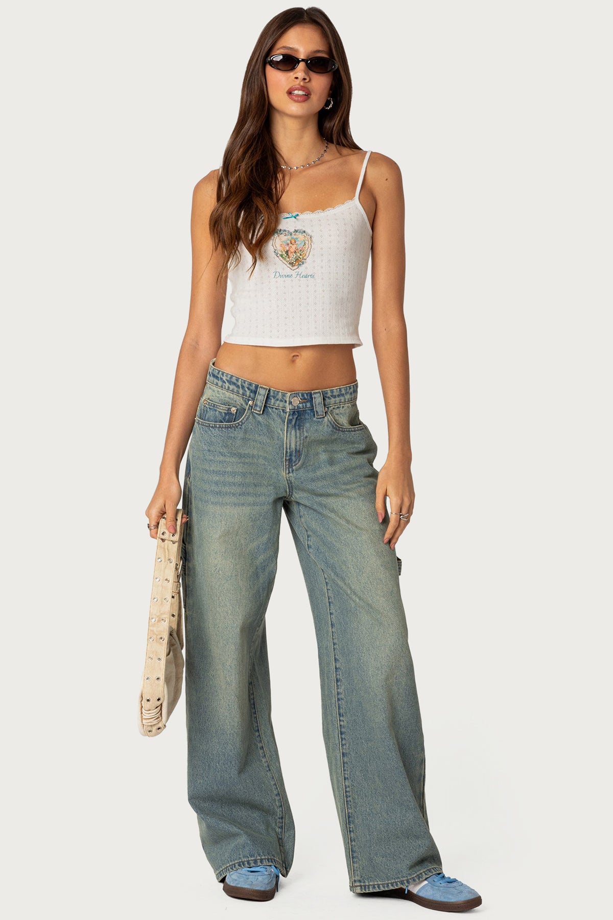 Divine Hearts Pointelle Tank Top - Image 2