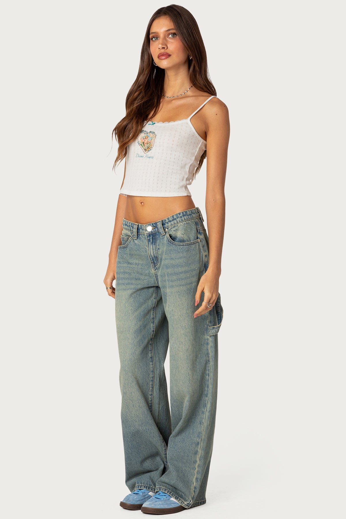 Divine Hearts Pointelle Tank Top - Image 4